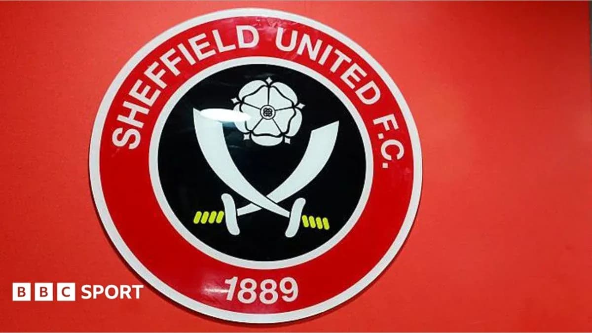 Логотип клуба Sheffield United на красном фоне