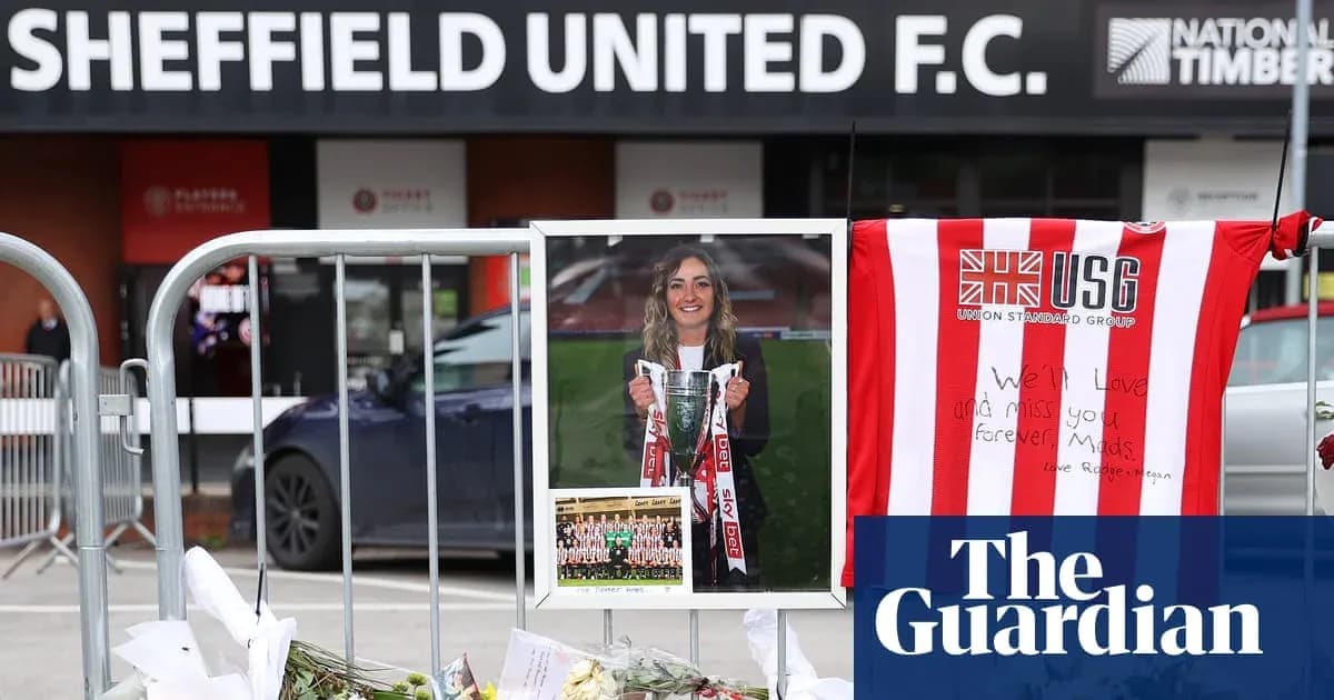 Memorial display outside Sheffield United F.C. stadium