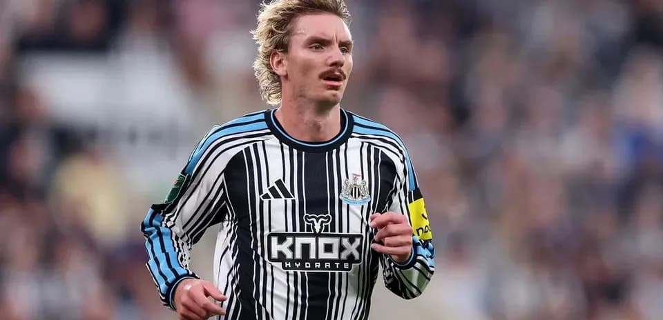 Игрок Newcastle в форме во время матча