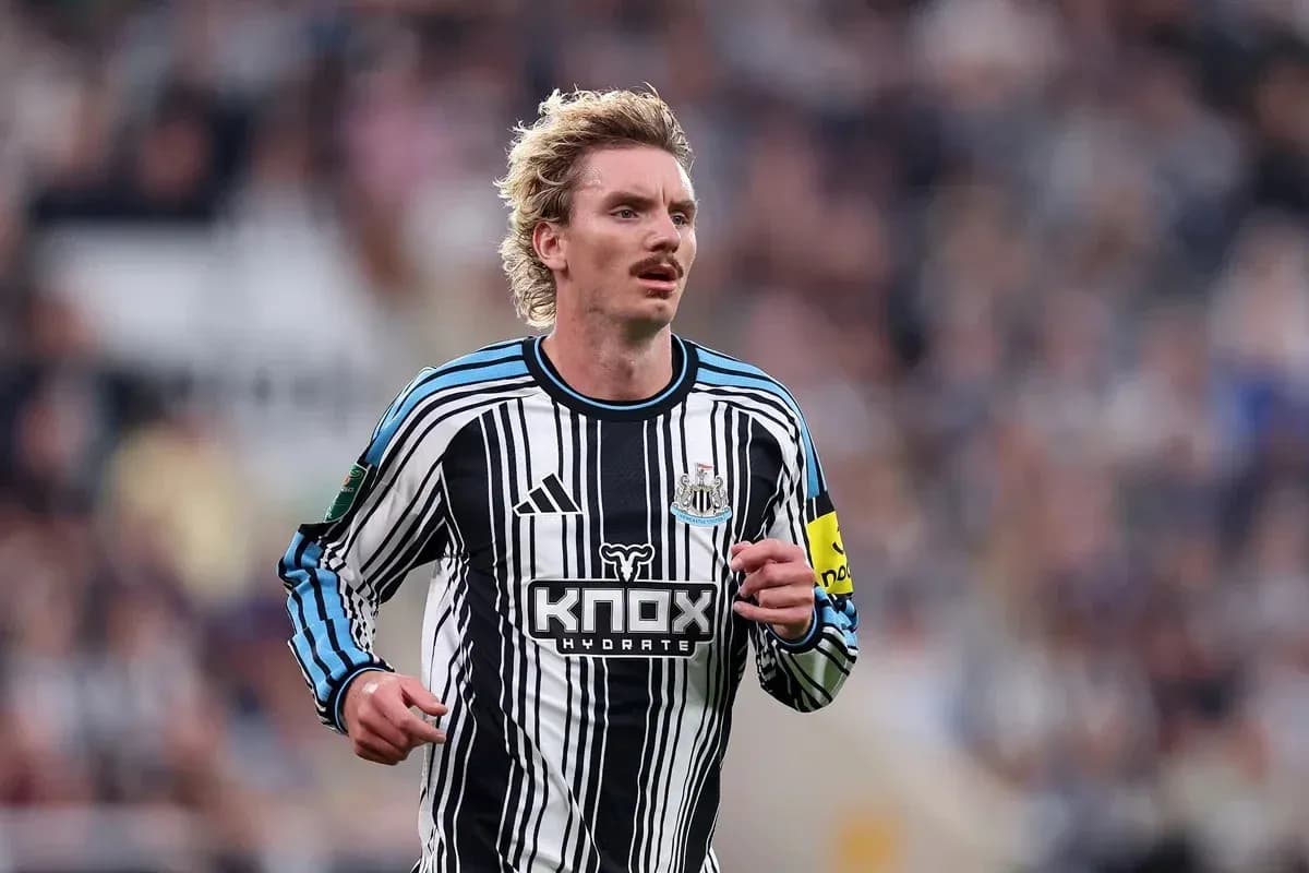 Игрок Newcastle в форме во время матча