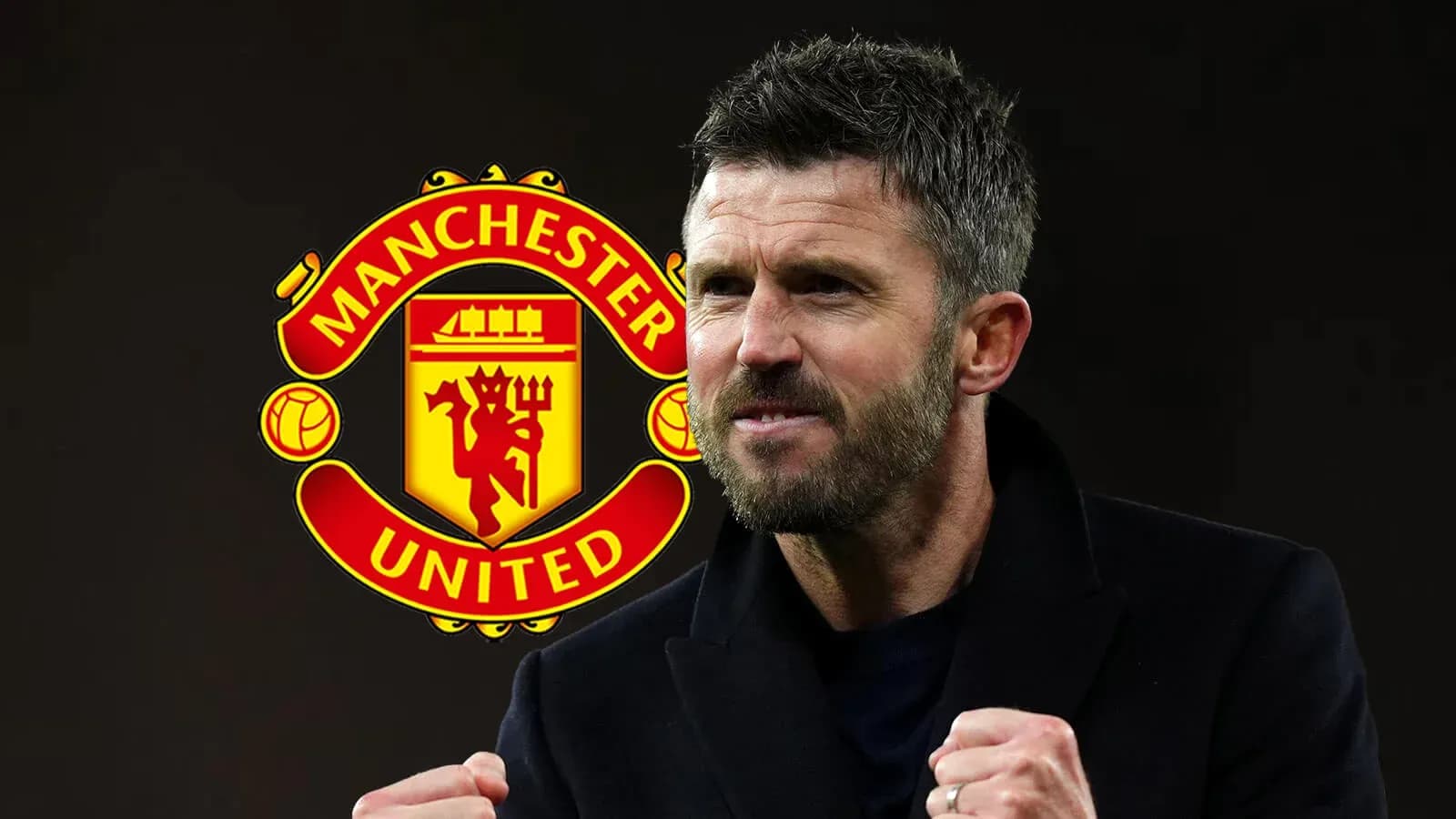Тренер Manchester United с решительным выражением лица