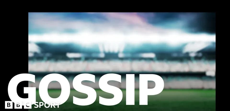 Размытый стадион с текстом 'GOSSIP' на переднем плане
