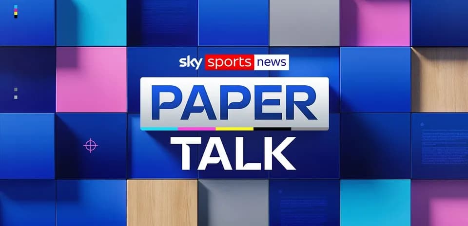 Логотип программы 'Paper Talk' на фоне цветных плиток