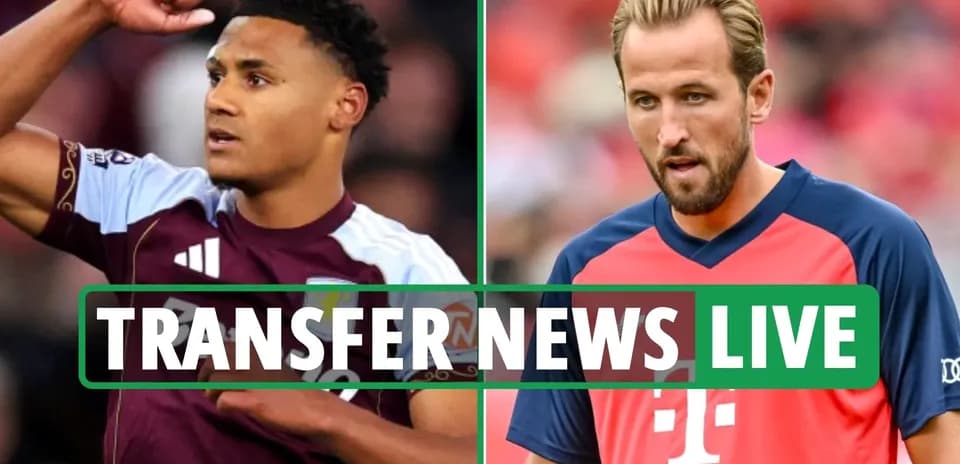 Игроки Aston Villa и Bayern Munich во время трансферных новостей