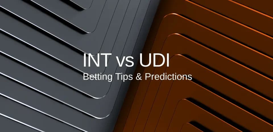 Графика с текстом о ставках на матч INT vs UDI