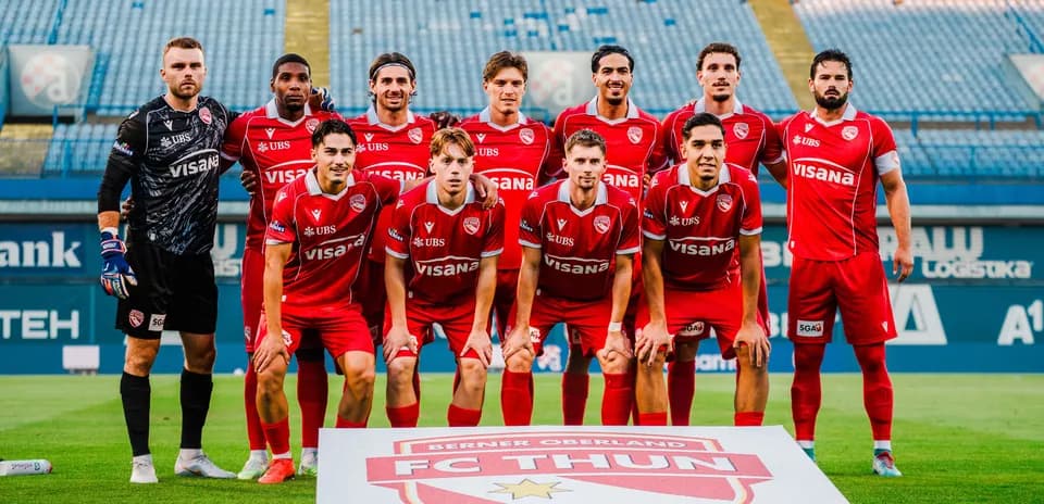 Команда FC Thun перед матчем