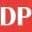 Логотип DP на красном фоне