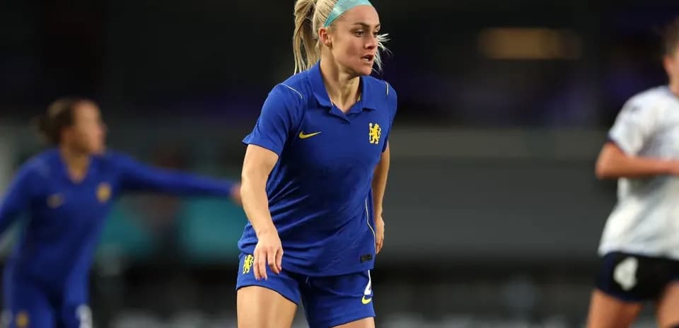 Игрок Chelsea W на поле во время матча