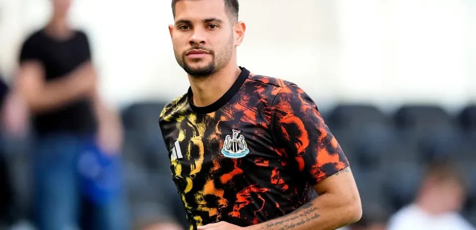 Игрок Newcastle United в тренировочной форме