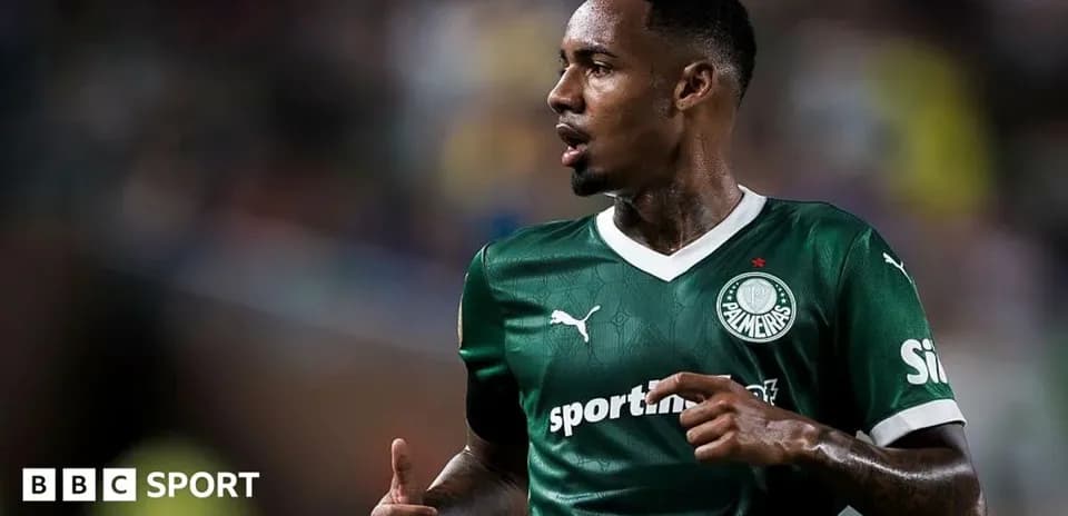 Игрок Palmeiras на поле во время матча