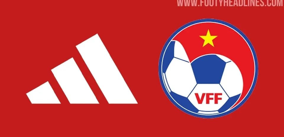 Логотип Adidas и логотип футбольной ассоциации VFF