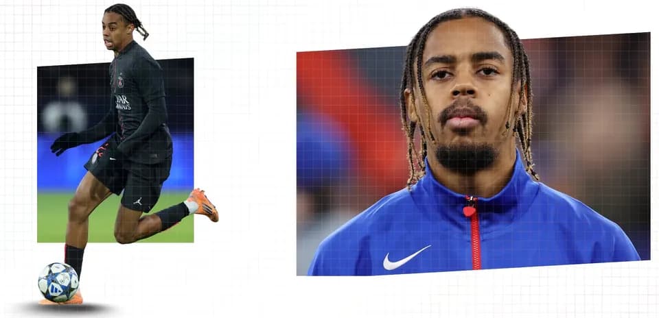 Игрок в форме PSG во время тренировки с мячом
