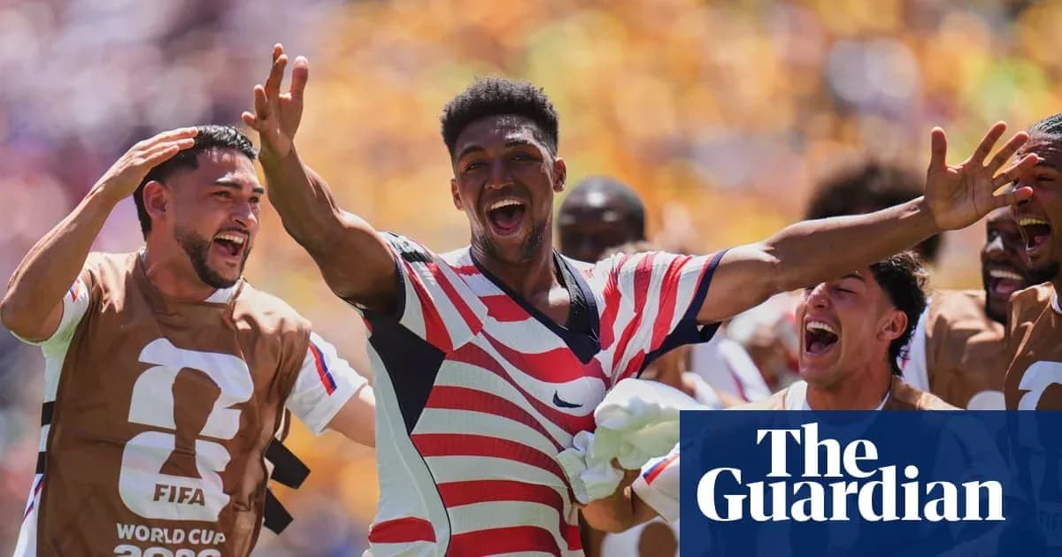 Игроки сборной США празднуют гол на чемпионате мира Игроки сборной США празднуют гол на чемпионате мира