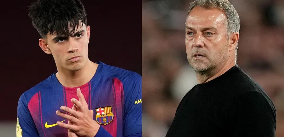 Игрок и тренер команды FC Barcelona на стадионе Игрок и тренер команды FC Barcelona на стадионе
