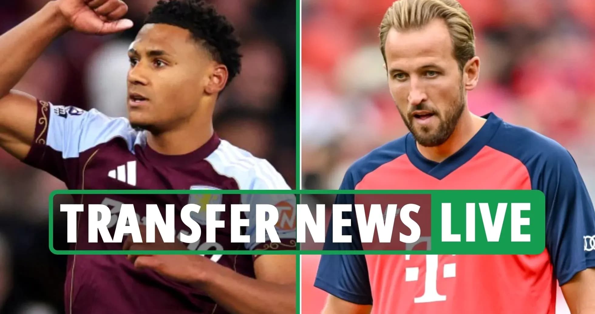 Игроки Aston Villa и Bayern Munich во время трансферных новостей Игроки Aston Villa и Bayern Munich во время трансферных новостей